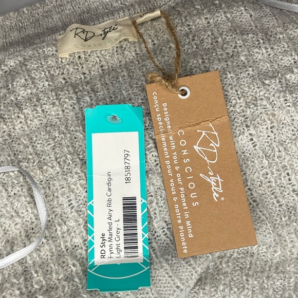 RD Style Fynn Marled Airy Rib Cardigan - Picture 4 of 7